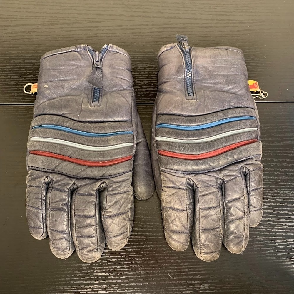 Vintage Kombi Leather Ski Snow Gloves Outdoor Retro Men's Medium‎